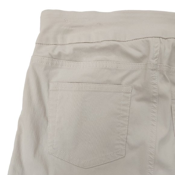 Soft Surroundings Pants Womens Small Beige Ankle Pull On Straight Tummy Control - Picture 9 of 12